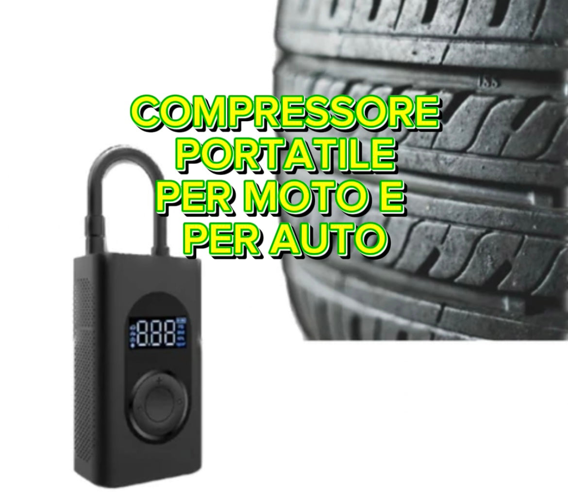 Compressore Elettrico Portatile SST - Da Moto e Auto - Allarme moto