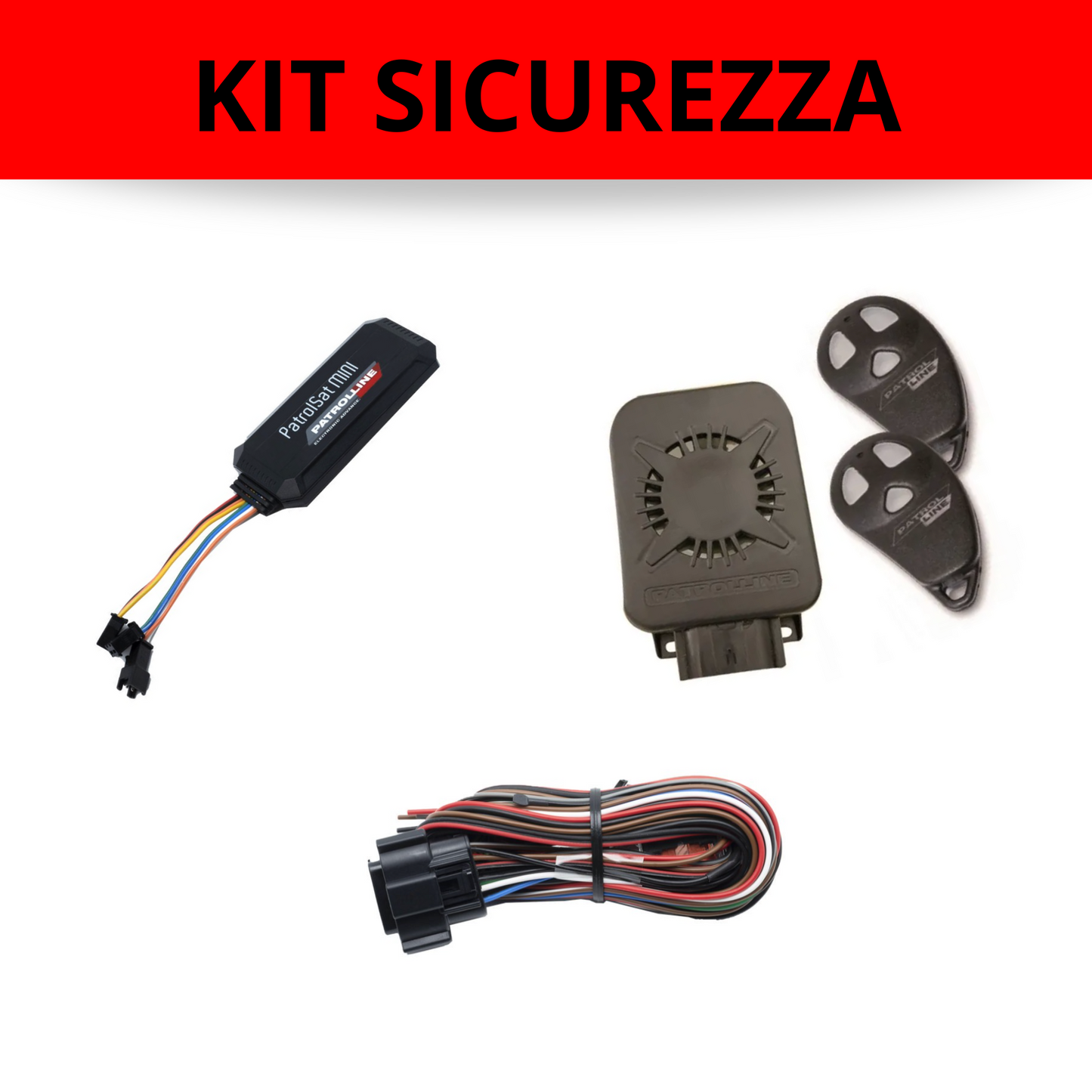 antifurto sonoro con GPS e Cablaggio pin to pin kit completo - Allarme moto